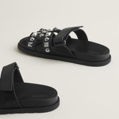 HERMESエルメス サンダル シプレ ベージュ・エスキス/黒【保存袋/箱